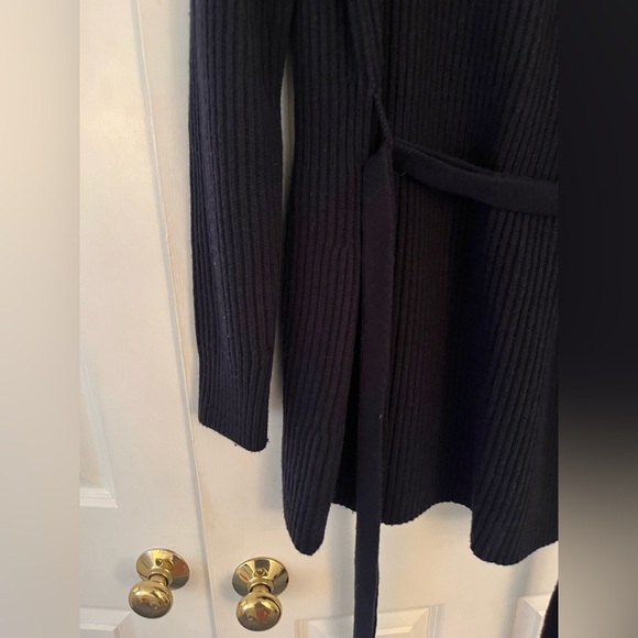 Tory Burch Ribbed Knit Belted Cardigan - Picture 5 of 6